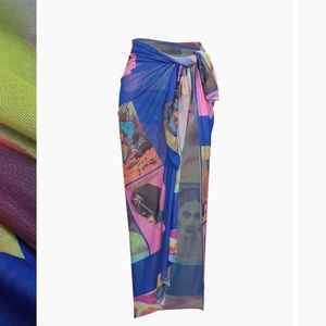 Micas mesh portrait sarong